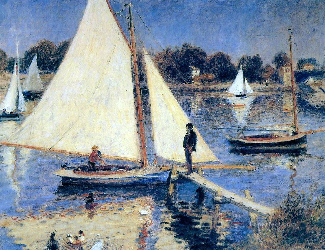 sailboats at argenteuil Pierre Auguste Renoir Oil Paintings